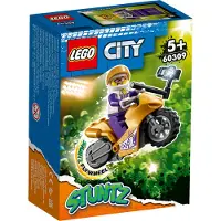 LEGO 60309 City Stuntz Selfie-Stuntbike Set Stuntshow avec volant d'inertie, jouet moto avec selfie stick, cadeau pour les enfants à partir de 5 ans