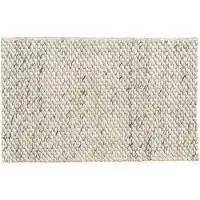 Nordal Tapis Lara laine - ivoire / gris 60x90cm