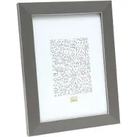 Deknudt Cadre photo gris avec bordure argentée 18x24 S41VK7