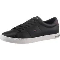 Tommy Hilfiger Baskets basses 'Essential' rouge / noir / blanc
