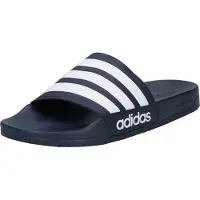 Adidas Mule 'Adilette' bleu foncé / blanc
