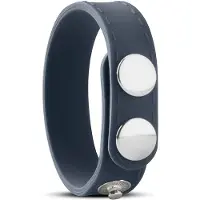 Huismerk - anneau pénis réglable - silicone gris - S/M