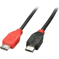 Lindy 31718 - Câble USB Micro-B / Mini-B OTG, 1m