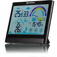 Bresser Thermo Hygromètre VentAir avec écran tactile Noir