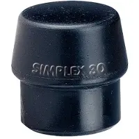 HALDER 3202.080 Simplex 80 Mm Hammer Mouth Noir