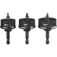 Milwaukee 49224800 Set 3 scies cloche Shockwave impact - Contenu Ø 22 / 29 / 35mm