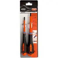 Bahco Jeu De Tournevis Insulated Ergo Pozidriv And Slotted Combi Tip With Tri-component Handle 5 Piece