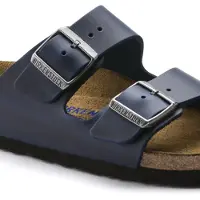 Birkenstock Sandales Birkenstock Unisexe Arizona SFB Blue Oiled Leather Narrow-Taille 37