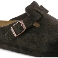 Birkenstock Sabots Boston Soft Footbed Suede Leather pour Femme