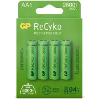 GP Batteries Piles AA Rechargeables 4 pièces