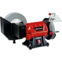 Einhell Touret d’affûtage à eau ou à sec – TC-WD 200/150 – 250 W – meule sèche 150 mm – meule à eau 200 mm