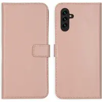 Selencia Étui portefeuille en cuir véritable pour Samsung Galaxy A13 (5G) / A04s - Dusty Pink