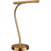 TRIO Lampe de table Art Déco en bronze avec LED - Tableau