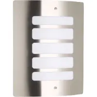 Brilliant Applique d'extérieur Todd IP44 E27 60 W acier inoxydable