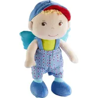 Haba 304104 - Frido, ange gardien, porte-bonheur pour enfants, poupée en tissu souple avec des ailes Cadeau de naissance ou de baptême