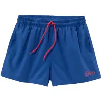 s.Oliver Shorts de bain bleu roi / grenadine
