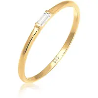 Elli PREMIUM Bague 'Topas' jaune d'or