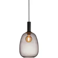 Nordlux Suspension en verre Alton Verre fumé Ø 23cm