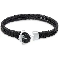 PAULO FANELLO Bracelet 'Anker' noir