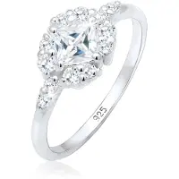 Elli PREMIUM Bague argent / transparent