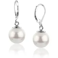 Nenalina Boucles d'oreilles argent / blanc perle