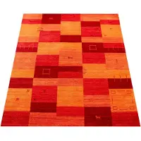 Paco Home Tapis salon à poils courts, motif ethnique géométrique, fait main, Gabbeh, dimensions 240 x 340 cm
