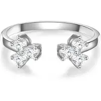 Glanzstücke Bague argent / transparent