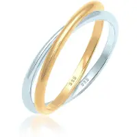 Elli PREMIUM Bague 'Harmony' or / argent