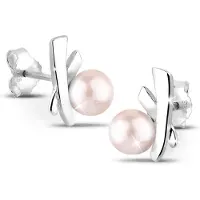 Elli Boucles d'oreilles rose / argent