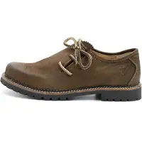 Spieth & Wensky Chassure folklorique 'Gerd' beige / brun foncé