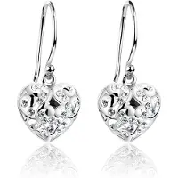 Nenalina Boucles d'oreilles 'Heart' argent