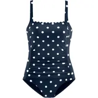 LASCANA Maillot de bain bleu marine / blanc