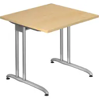 Hjh OFFICE PRO BS08 Schreibtisch ahorn quadratisch