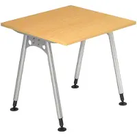 Hjh OFFICE PRO Bureau à hauteur réglable VAS (80 x 80 x 76 cm)