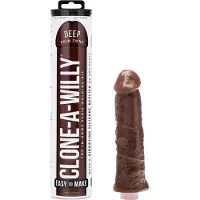 Clone-a-Willy - kit moulage pénis avec vibromasseur - marron