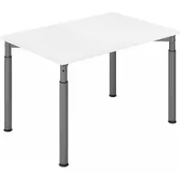 Hjh OFFICE PRO MyTable Y Schreibtisch mit Gestell Silber