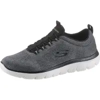 SKECHERS Baskets basses 'Summits Louvin' gris fumé / noir