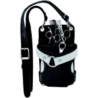 E-Kwip Werkzeugtasche Paris schwarz/weiß 13 x 23 cm