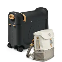 JETKIDS Ensemble de voyage BedBox + Crew BackPack Noir /Blanc