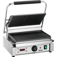 Bartscher Grill de contact en acier inoxydable