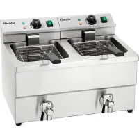 Bartscher Double friteuse "IMBISS II" A150407, Friteuse, Argent