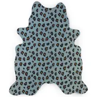 Childhome Tapis pour enfants 145x160 cm bleu léopard