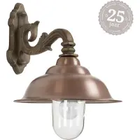 Ks Verlichting Applique en bronze Chateau avec abat-jour en cuivre