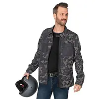 REV'IT! Tracer Air De Moto Chemise Camouflage/Gris/Noir M hommes vert