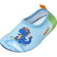 Playshoes Claquettes / Tongs aqua / bleu roi / mandarine / blanc