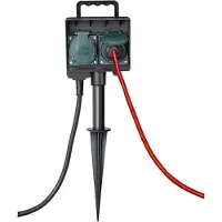 Brennenstuhl Prise Murale Avec Mise À La Terre IP44 4 Gang 1,5m H07RN-F 3G1,4