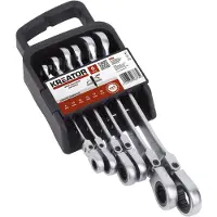 Powerplus Jeu de clés à molette 8-19mm flexible Clé à cliquet - 6 pcs. (19 mm, 8 mm)