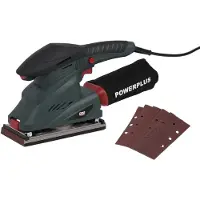 Powerplus Sander 250w 5 Pieces Rouge One Size / EU Plug 220V