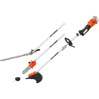 Powerplus Dual Power Garten Multitool 4-in-1 brushless 40V - excl. batterie et chargeur - 3 Acc. (Fonctionnement sur batterie)