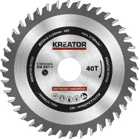Kreator 235x30x2.2 Mm 40t Wood Circular Saw Disc Argenté